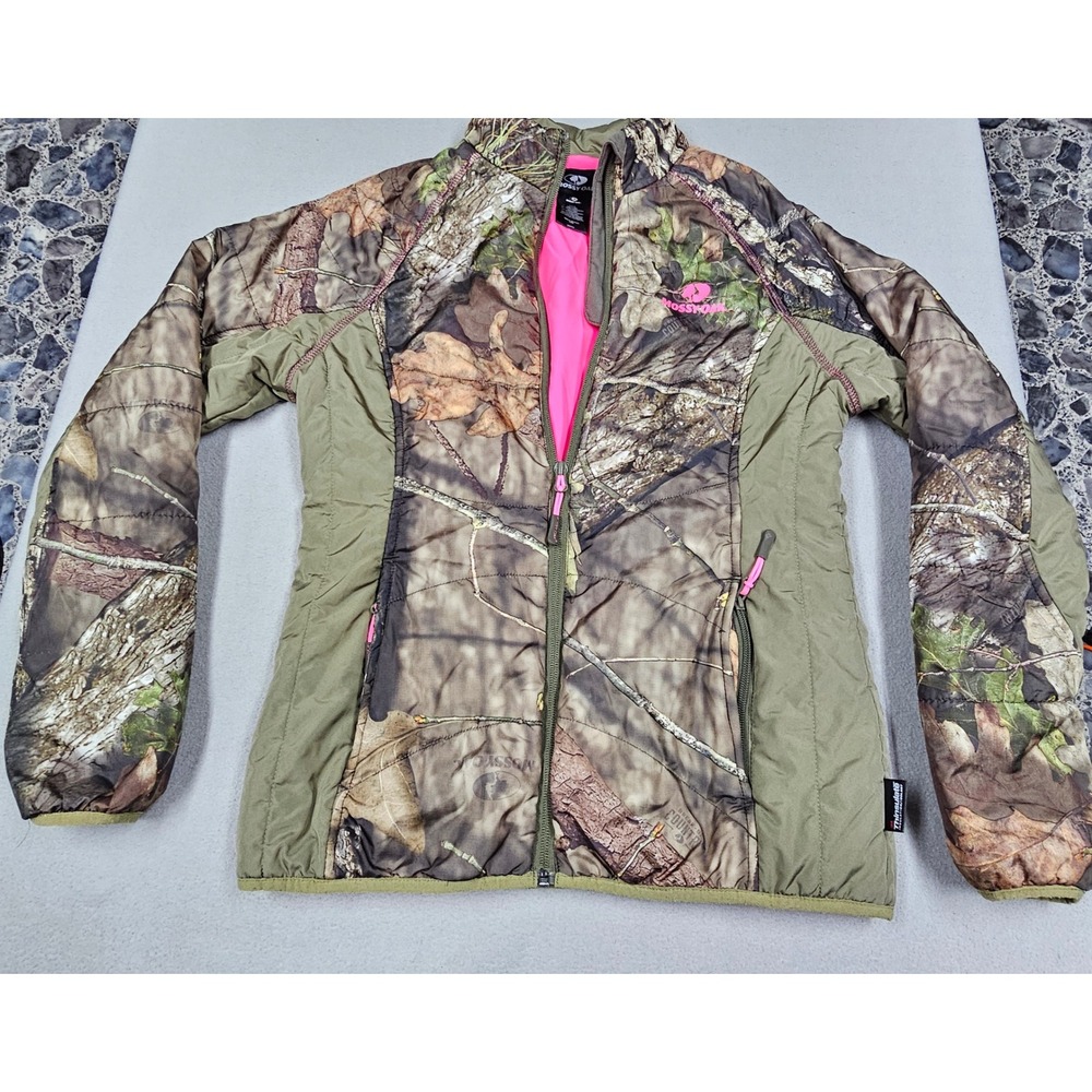Trail Crest Mossy Oak Break-Up Country camouflage soft shell jacket women sz s